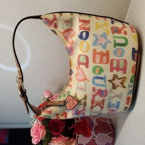 Vintage DOONEY & BOURKE colorful shoulder purse